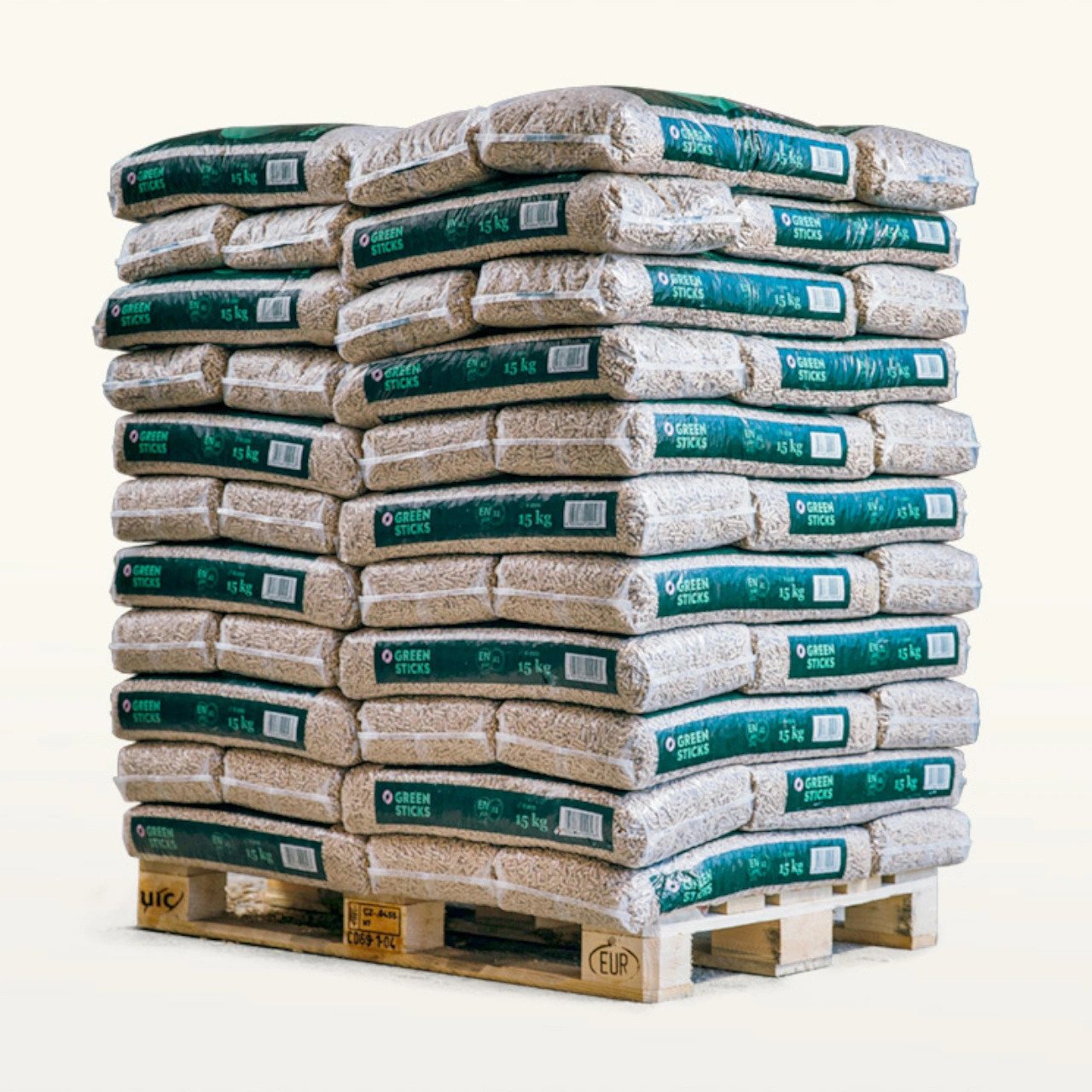 GREENSTICKS Premium Holzpellets ENplus A1 – Sackware 990kg Palette